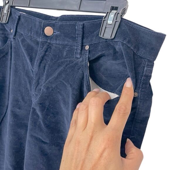 Gap 1969 Navy Blue Corduroy Legging Jean Size 32R - Picture 7 of 11